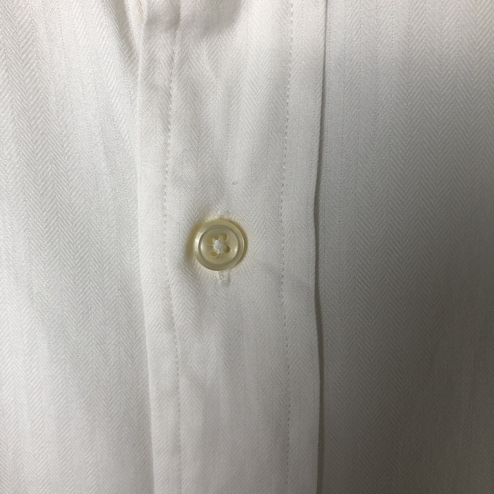 Ralph Lauren Andrew long sleeve button down shirt, men's size L cotton white type Vintage Second Hand