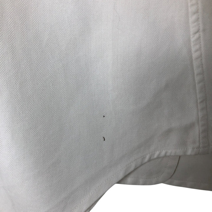 Ralph Lauren Andrew long sleeve button down shirt, men's size L cotton white type Vintage Second Hand