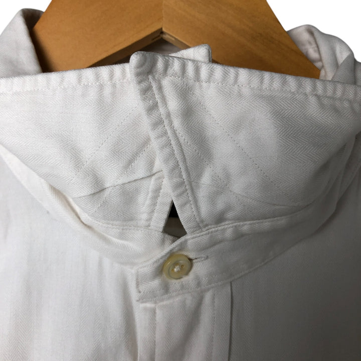 Ralph Lauren Andrew long sleeve button down shirt, men's size L cotton white type Vintage Second Hand