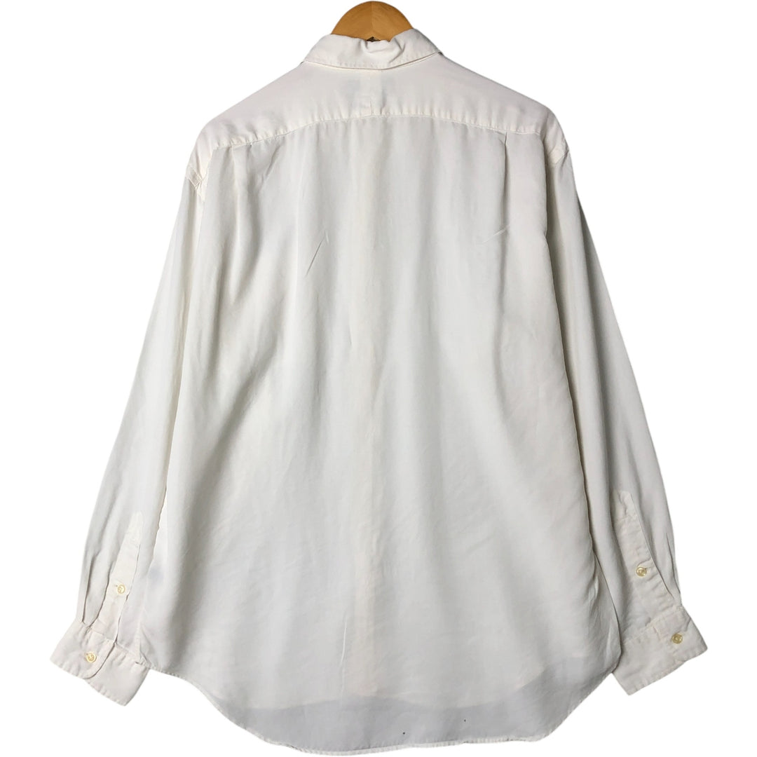 Ralph Lauren long sleeve cotton shirt, men's size L, cotton shirt others white type Vintage Second Hand