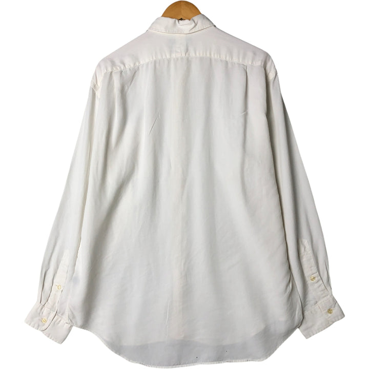 Ralph Lauren long sleeve cotton shirt, men's size L, cotton shirt others white type Vintage Second Hand
