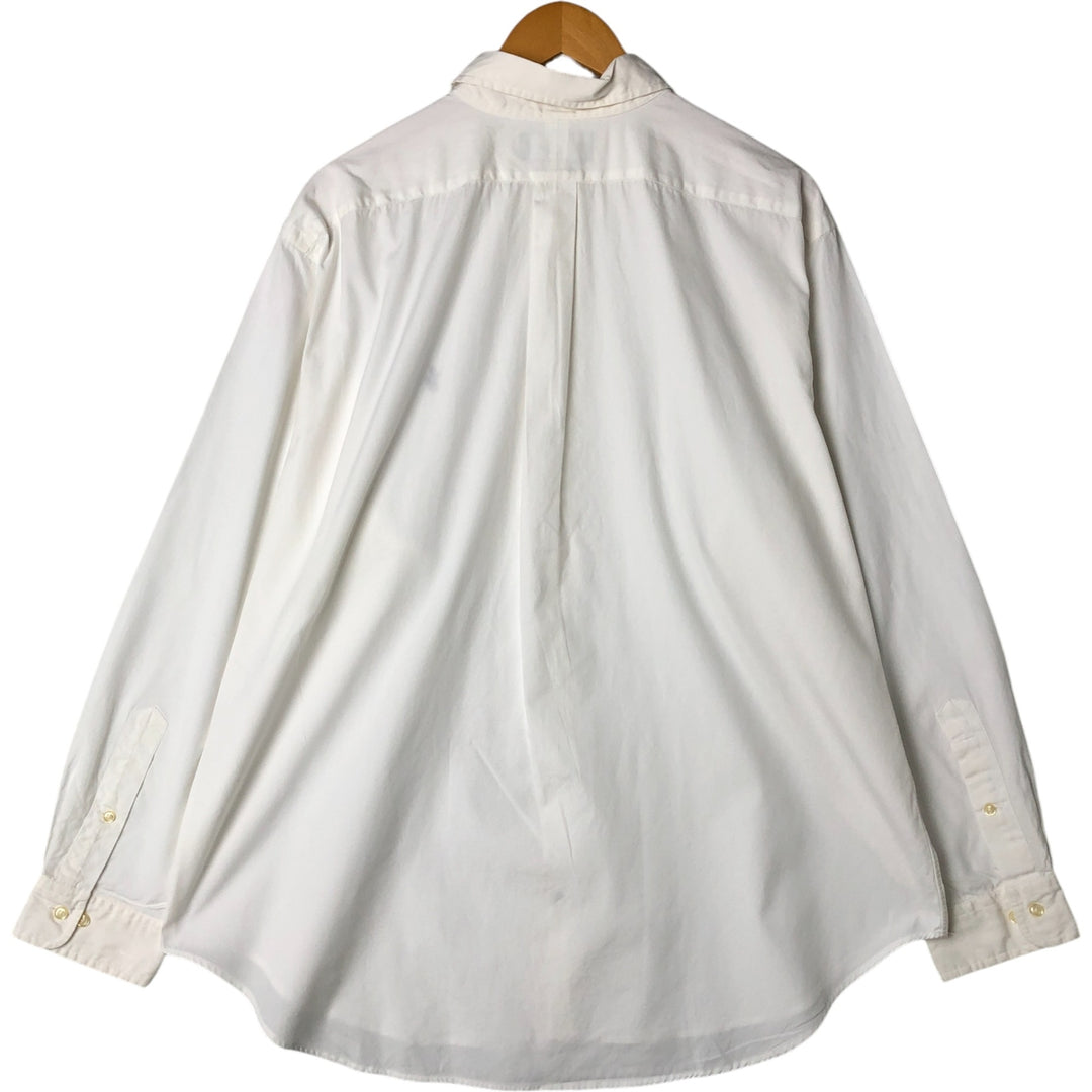 Ralph Lauren Classic Fit Long Sleeve Button Down Shirt Men's XL cotton white type Vintage Second Hand