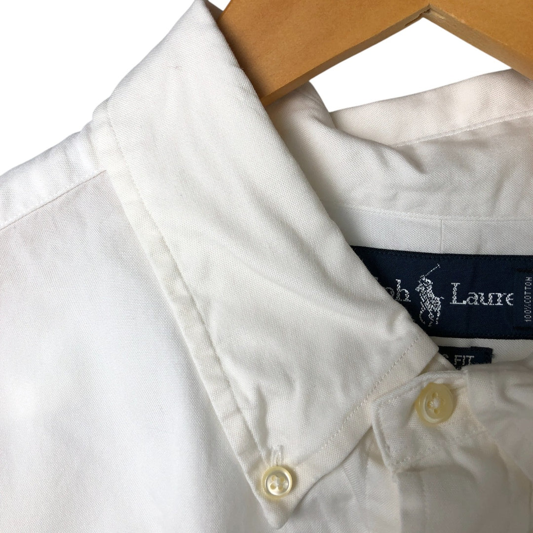 Ralph Lauren Classic Fit Long Sleeve Button Down Shirt Men's XL cotton white type Vintage Second Hand