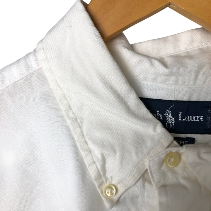 Ralph Lauren Classic Fit Long Sleeve Button Down Shirt Men's XL cotton white type Vintage Second Hand
