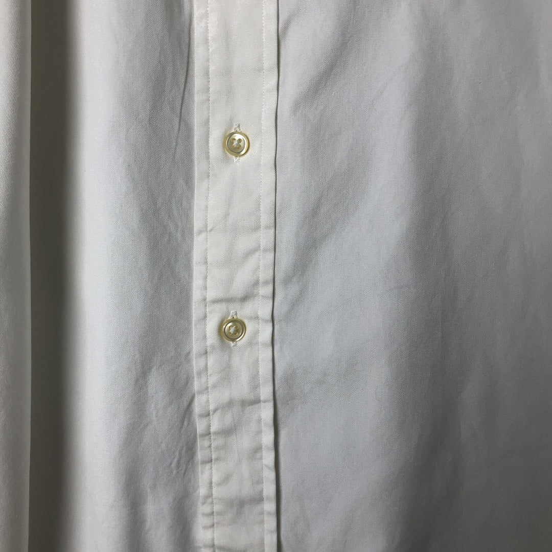 Ralph Lauren Classic Fit Long Sleeve Button Down Shirt Men's XL cotton white type Vintage Second Hand