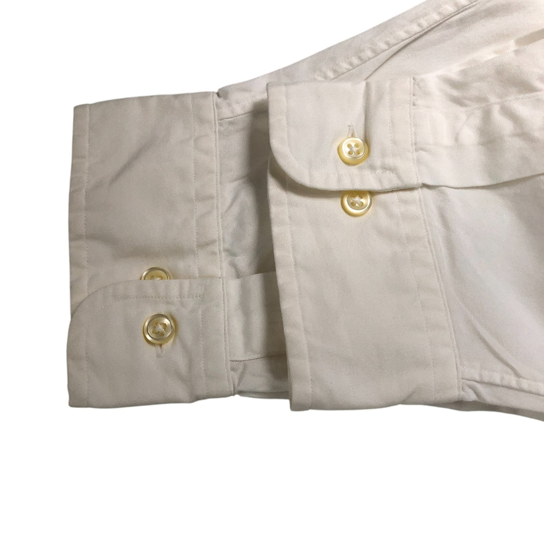 Ralph Lauren Classic Fit Long Sleeve Button Down Shirt Men's XL cotton white type Vintage Second Hand