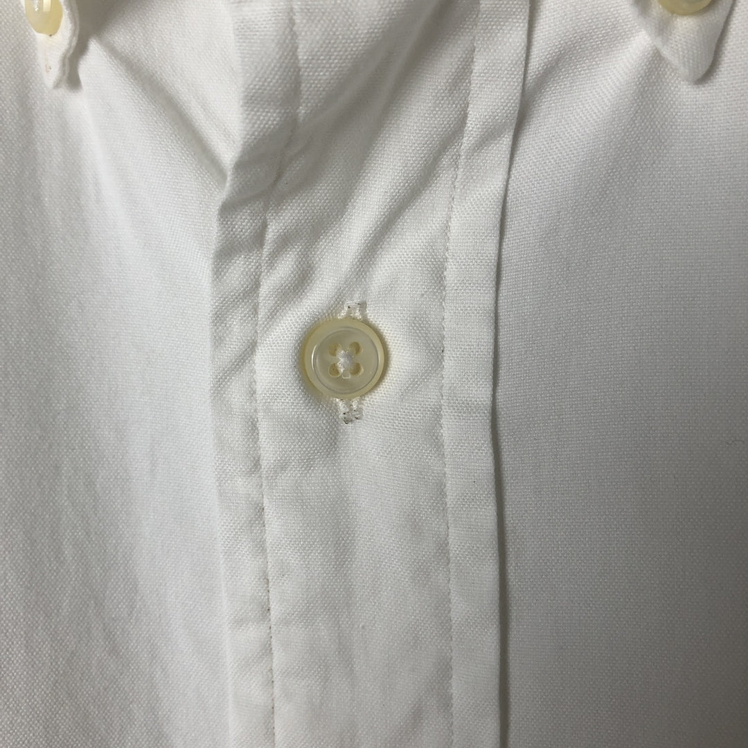Ralph Lauren YARMOUTH long sleeve button down shirt, men's size L cotton white type Vintage Second Hand