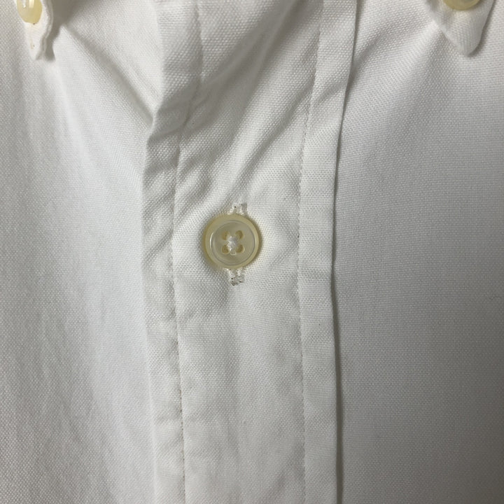 Ralph Lauren YARMOUTH long sleeve button down shirt, men's size L cotton white type Vintage Second Hand