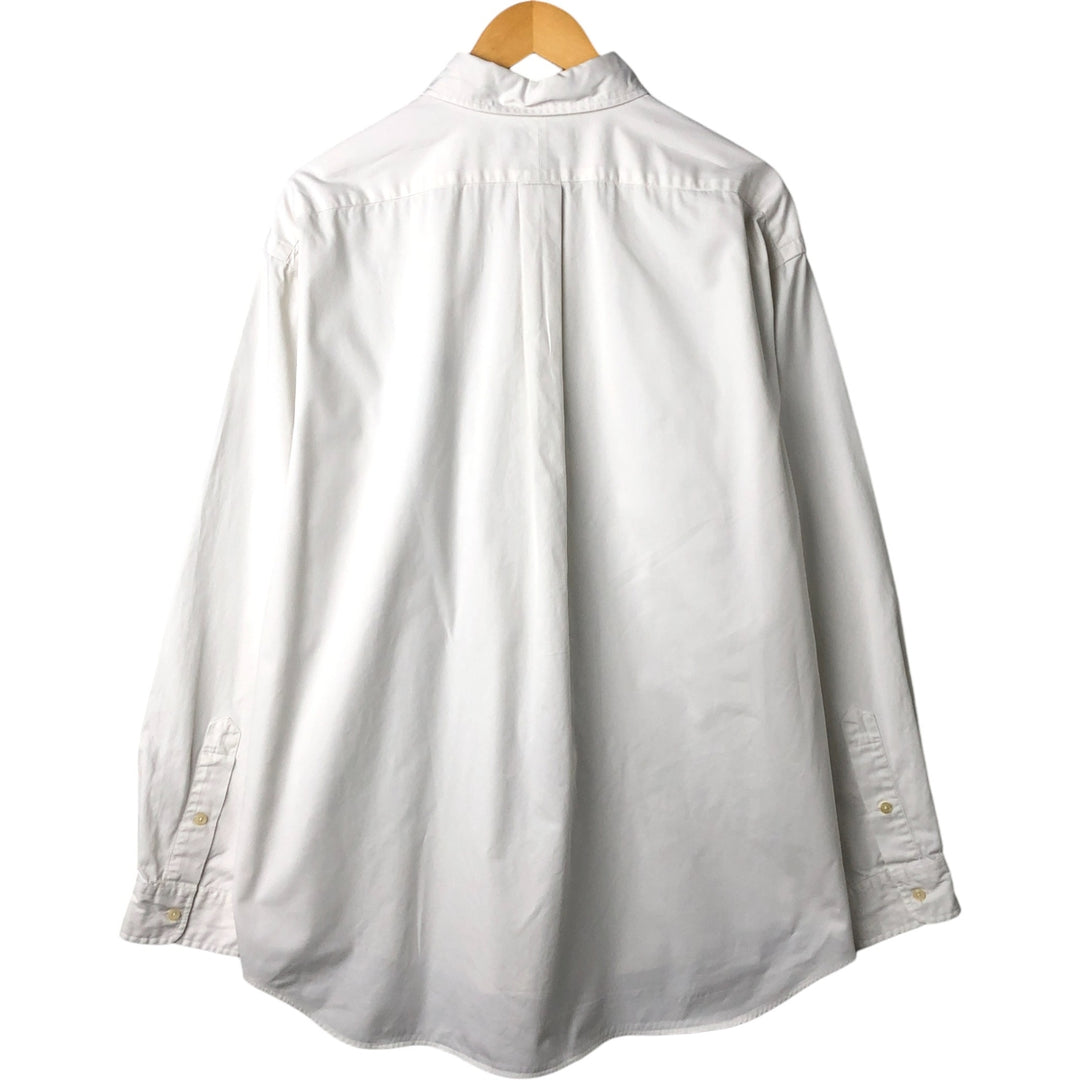 Ralph Lauren BLAKE long sleeve button down shirt, men's XL size cotton white type Vintage Second Hand