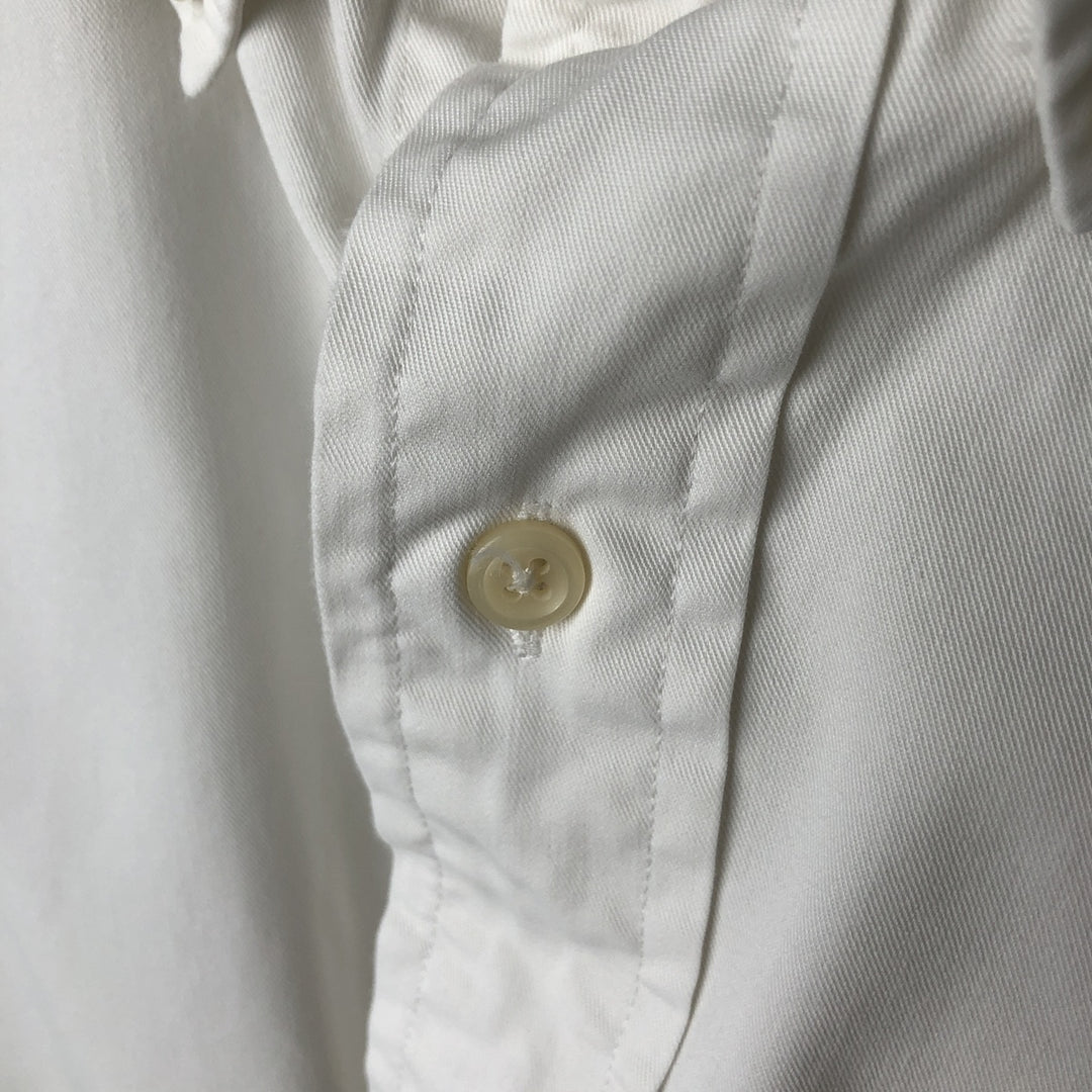 Ralph Lauren BLAKE long sleeve button down shirt, men's XL size cotton white type Vintage Second Hand