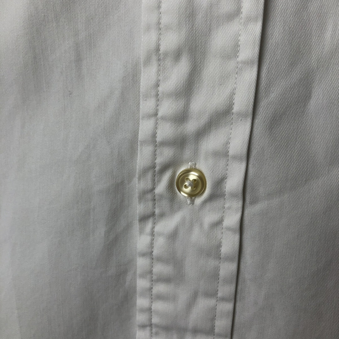 Ralph Lauren BLAKE long sleeve button down shirt, men's XL size cotton white type Vintage Second Hand