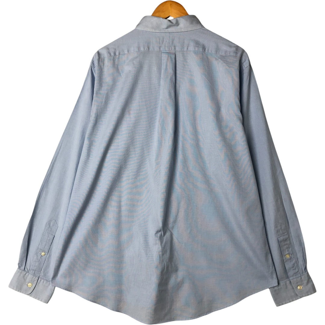 Ralph Lauren CUSTOM FIT long sleeve button down shirt, men's XL size cotton blue type Vintage Second Hand