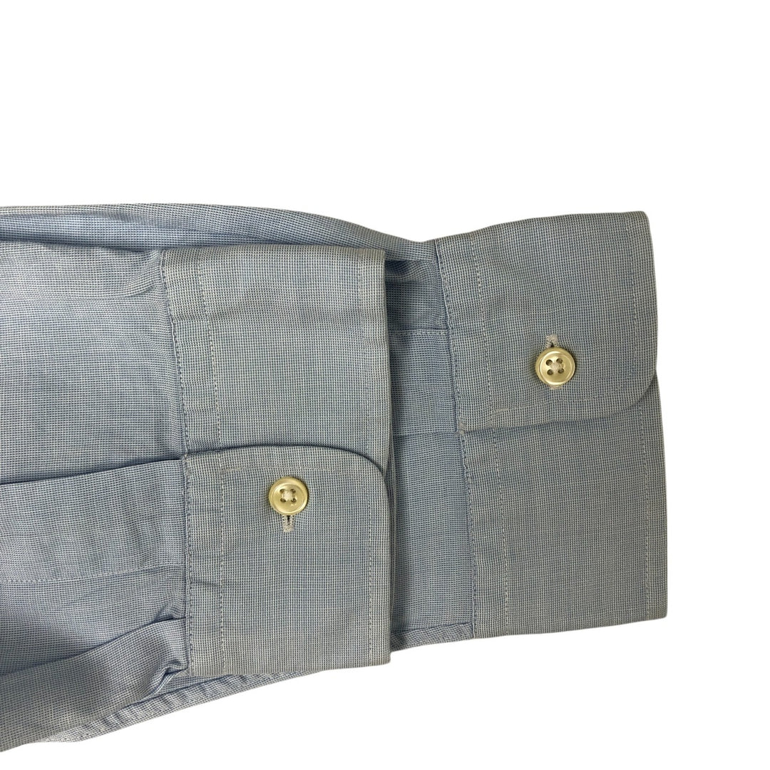 Ralph Lauren CUSTOM FIT long sleeve button down shirt, men's XL size cotton blue type Vintage Second Hand