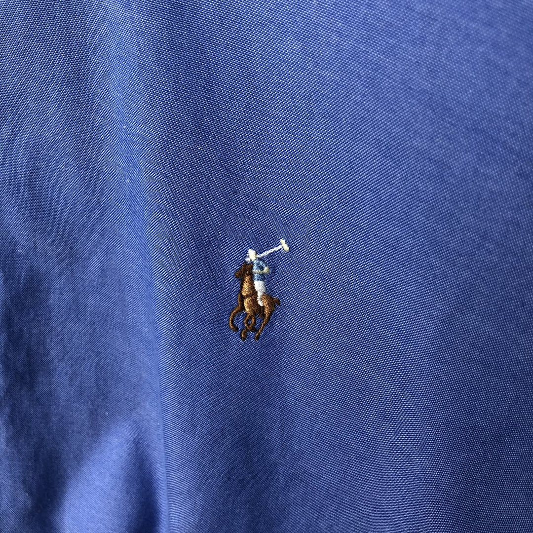 Ralph Lauren YARMOUTH long sleeve button down shirt, men's XL size cotton blue type Vintage Second Hand