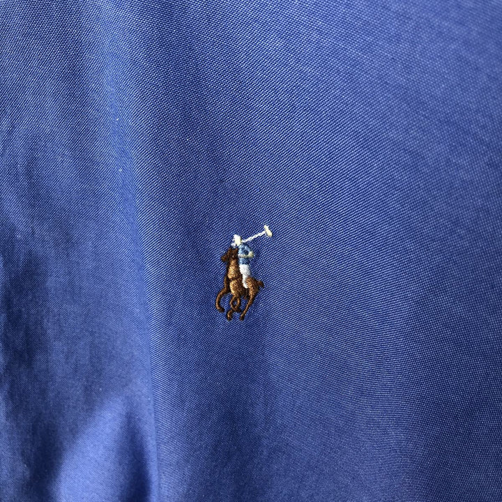 Ralph Lauren YARMOUTH long sleeve button down shirt, men's XL size cotton blue type Vintage Second Hand