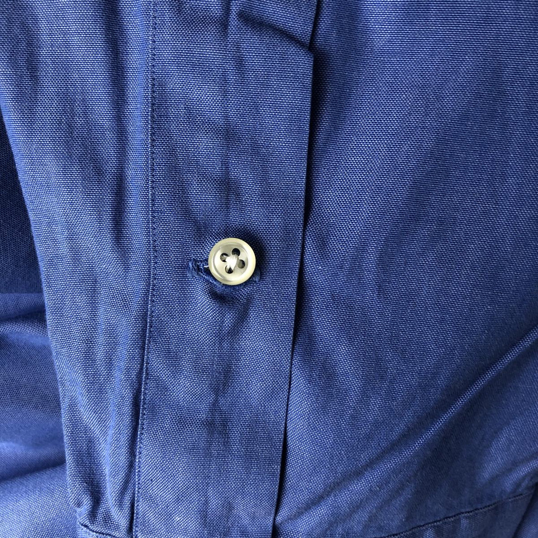 Ralph Lauren YARMOUTH long sleeve button down shirt, men's XL size cotton blue type Vintage Second Hand
