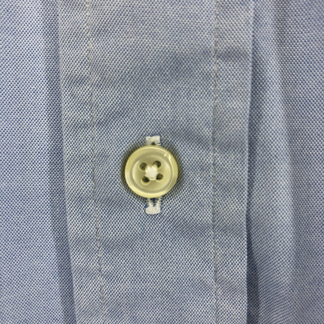 Ralph Lauren YARMOUTH long sleeve button down shirt, men's XXL size cotton blue type Vintage Second Hand