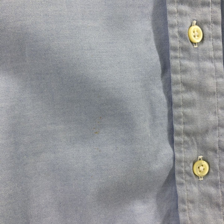Ralph Lauren YARMOUTH long sleeve button down shirt, men's XXL size cotton blue type Vintage Second Hand