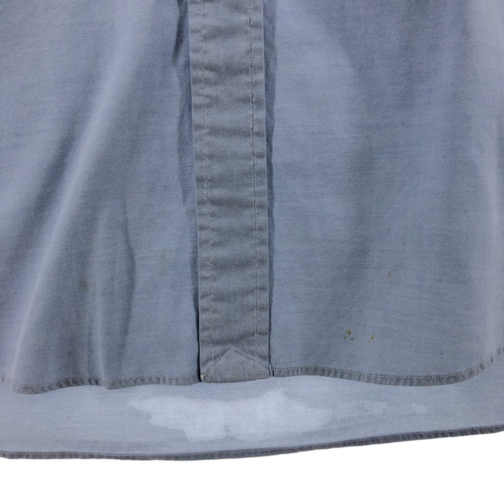 Ralph Lauren YARMOUTH long sleeve button down shirt, men's XXL size cotton blue type Vintage Second Hand