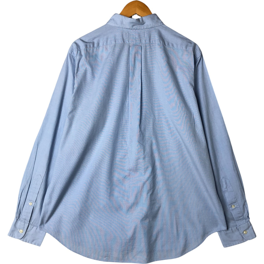 Ralph Lauren Classic Fit Long Sleeve Button Down Shirt, Men's Size L cotton blue type Vintage Second Hand