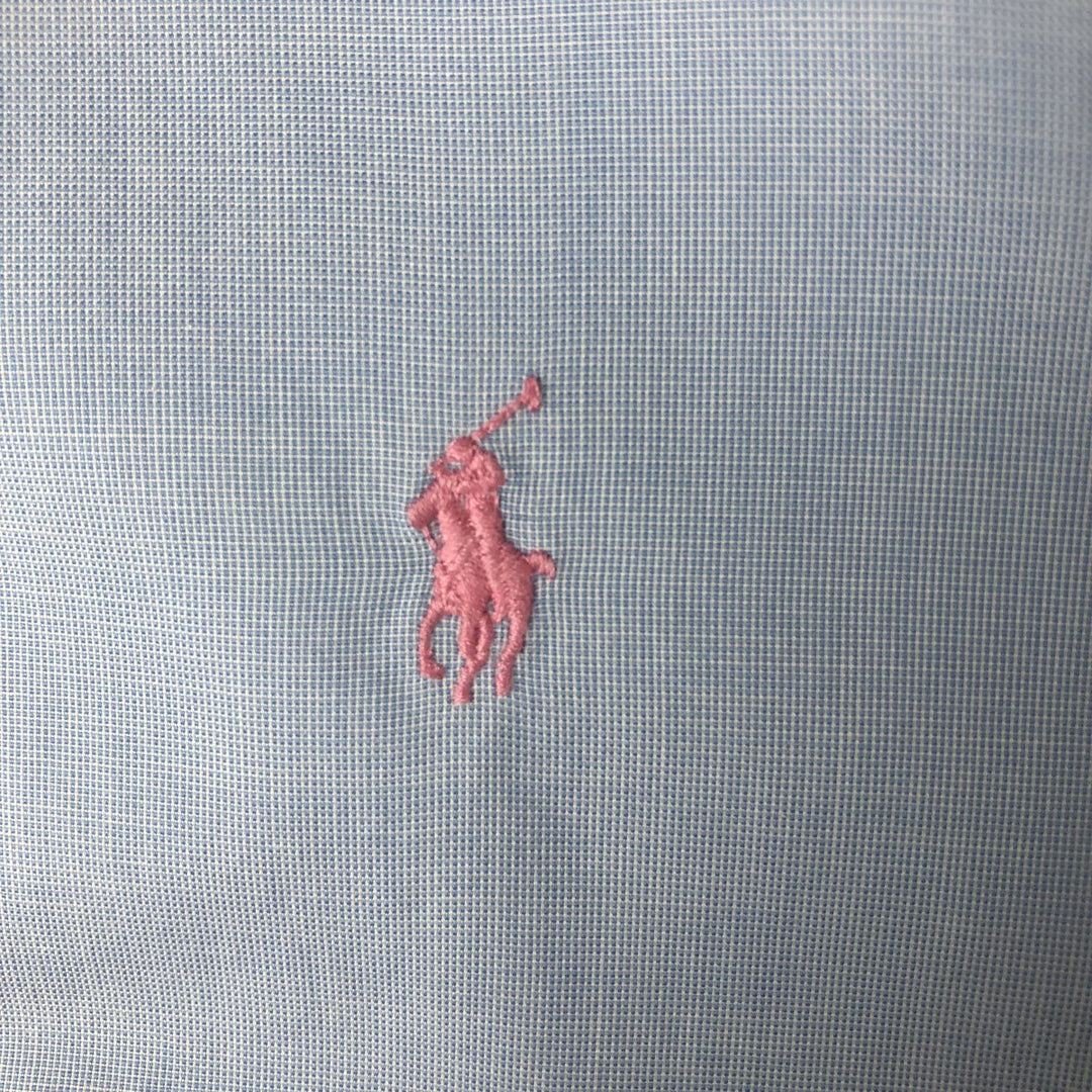 Ralph Lauren Classic Fit Long Sleeve Button Down Shirt, Men's Size L cotton blue type Vintage Second Hand