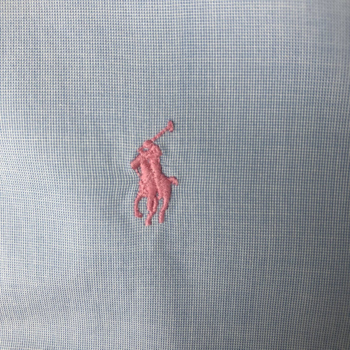 Ralph Lauren Classic Fit Long Sleeve Button Down Shirt, Men's Size L cotton blue type Vintage Second Hand
