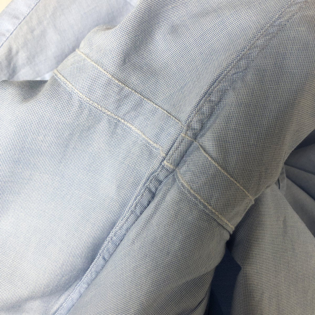 Ralph Lauren Classic Fit Long Sleeve Button Down Shirt, Men's Size L cotton blue type Vintage Second Hand
