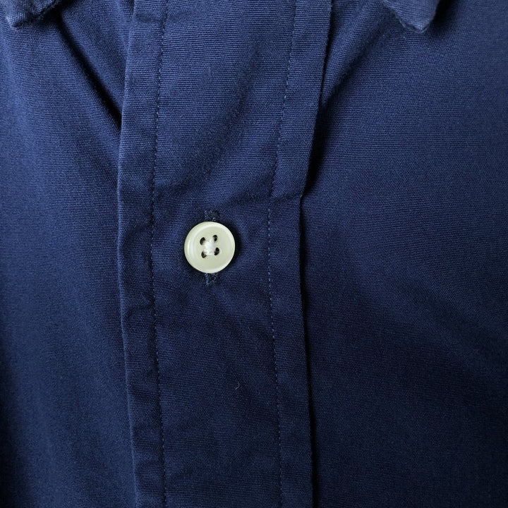 Ralph Lauren BLAKE long sleeve button down shirt, men's size L cotton navy blue type Vintage Second Hand