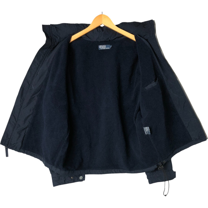 Ralph Lauren POLO by Ralph Lauren padded puffer jacket, men's size L polyester navy blue type Vintage Second Hand