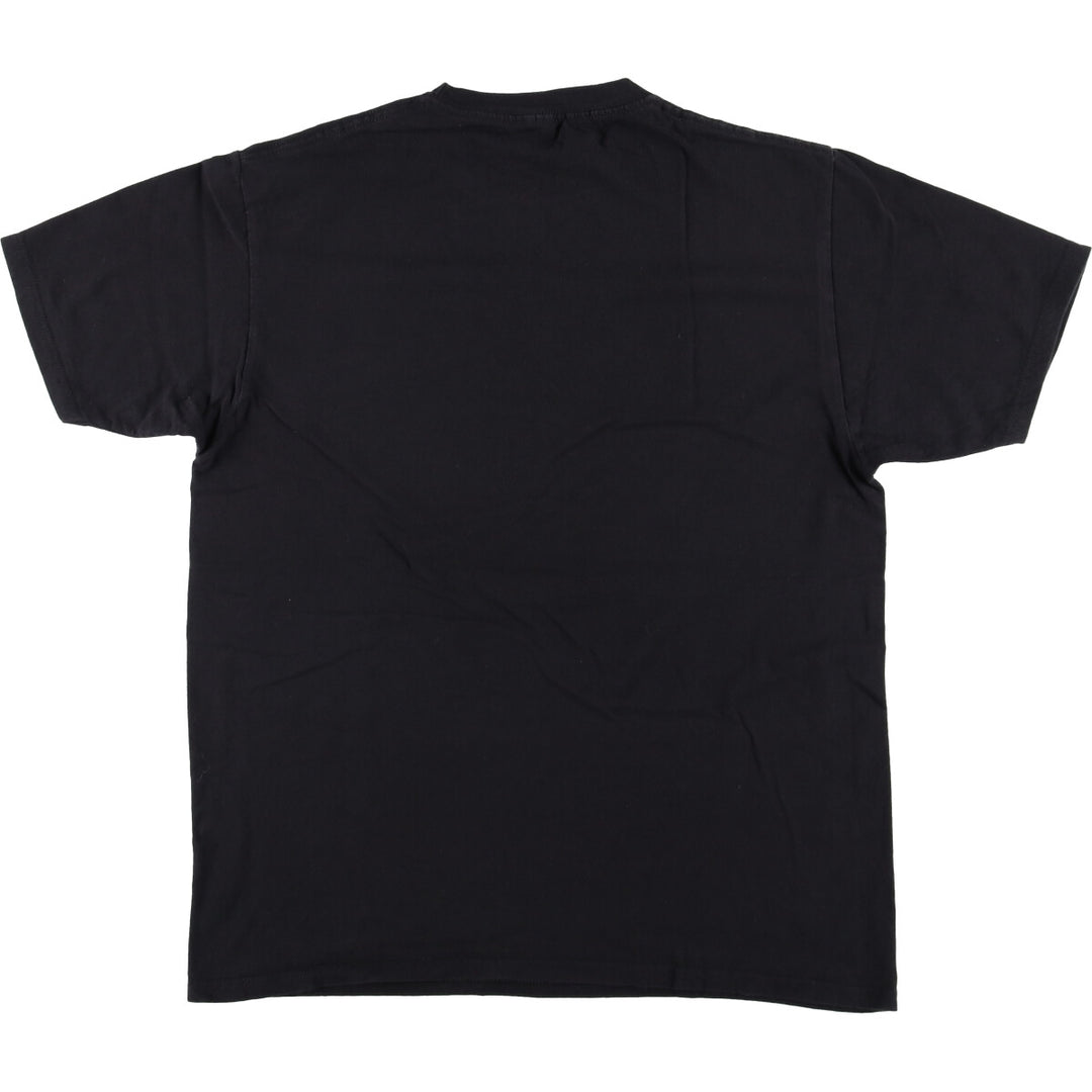 METALLICA Skull Pattern Band T-shirt Band Tee Men's L size cotton black type Vintage Second Hand
