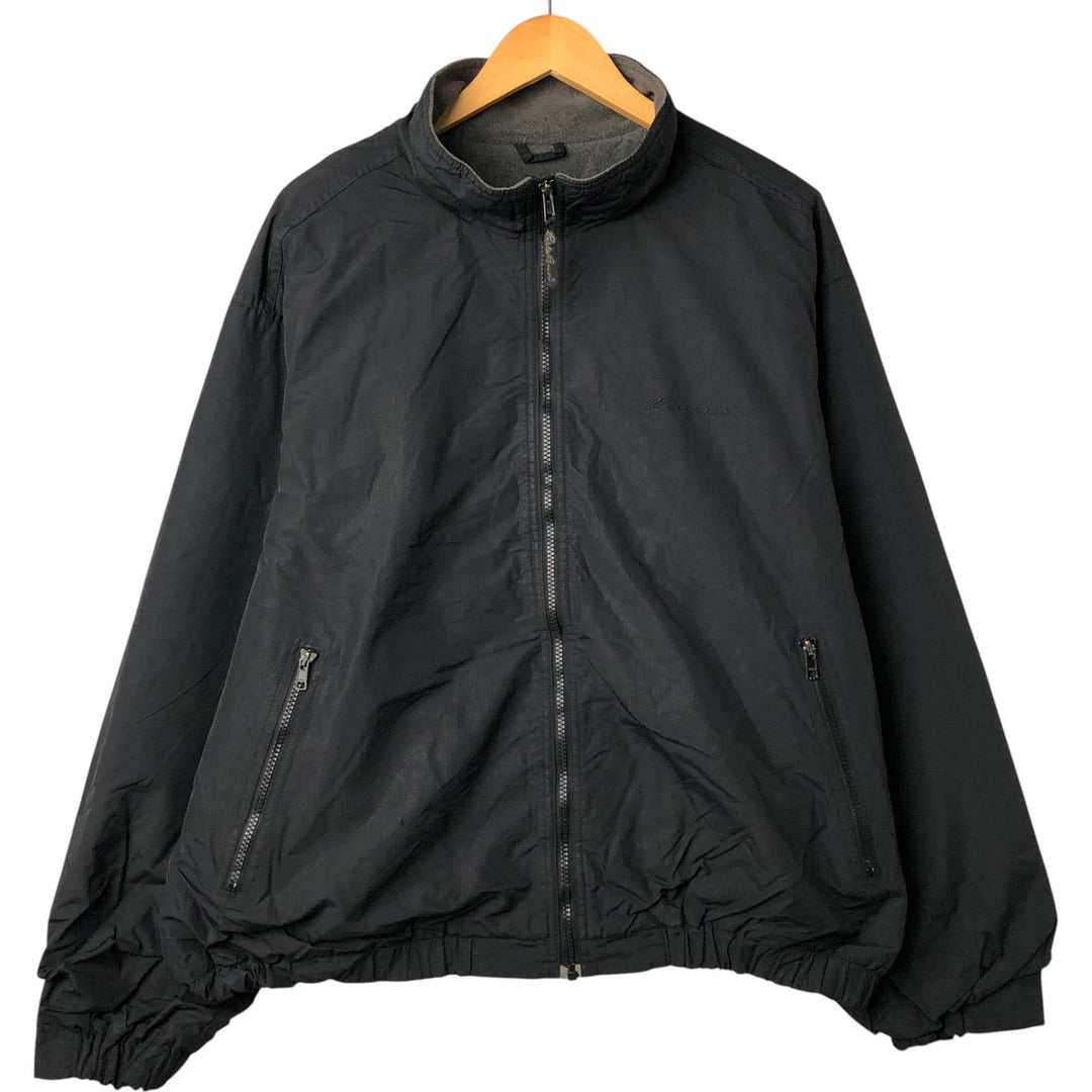 Eddie Bauer padded nylon jacket, men's size XL Nylon black type Vintage Second Hand