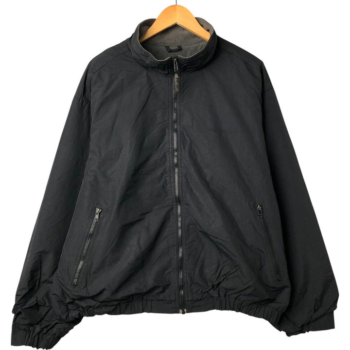 Eddie Bauer padded nylon jacket, men's size XL Nylon black type Vintage Second Hand