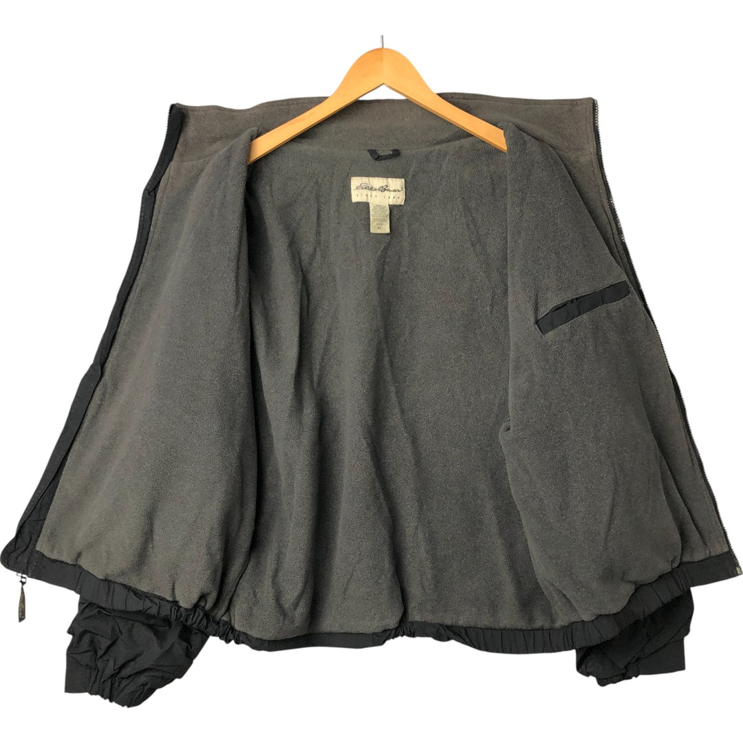 Eddie Bauer padded nylon jacket, men's size XL Nylon black type Vintage Second Hand