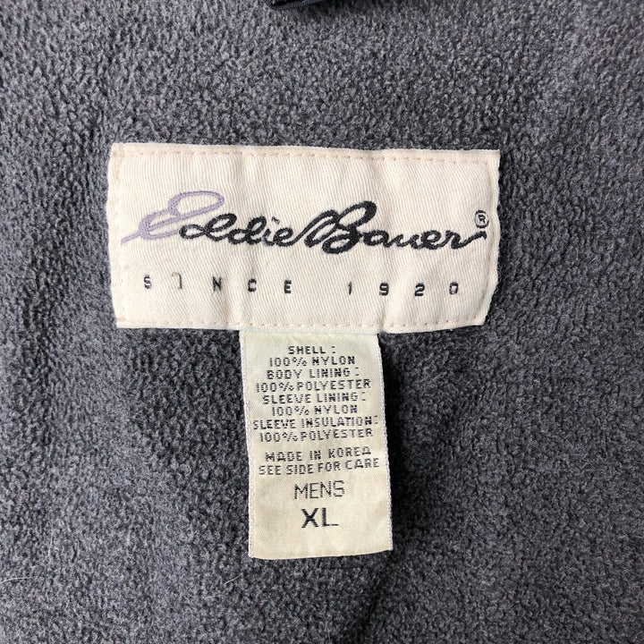 Eddie Bauer padded nylon jacket, men's size XL Nylon black type Vintage Second Hand