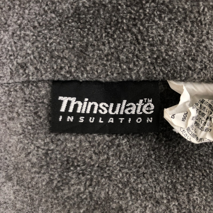 90s-00'S LLBean padded nylon blouson, men's size M Nylon Khaki type Vintage Second Hand