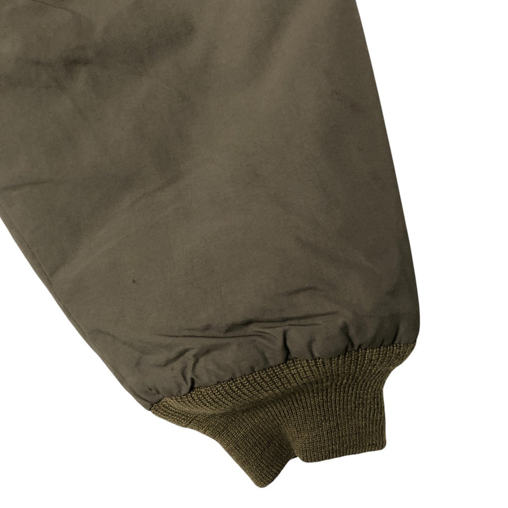 90s-00'S LLBean padded nylon blouson, men's size M Nylon Khaki type Vintage Second Hand