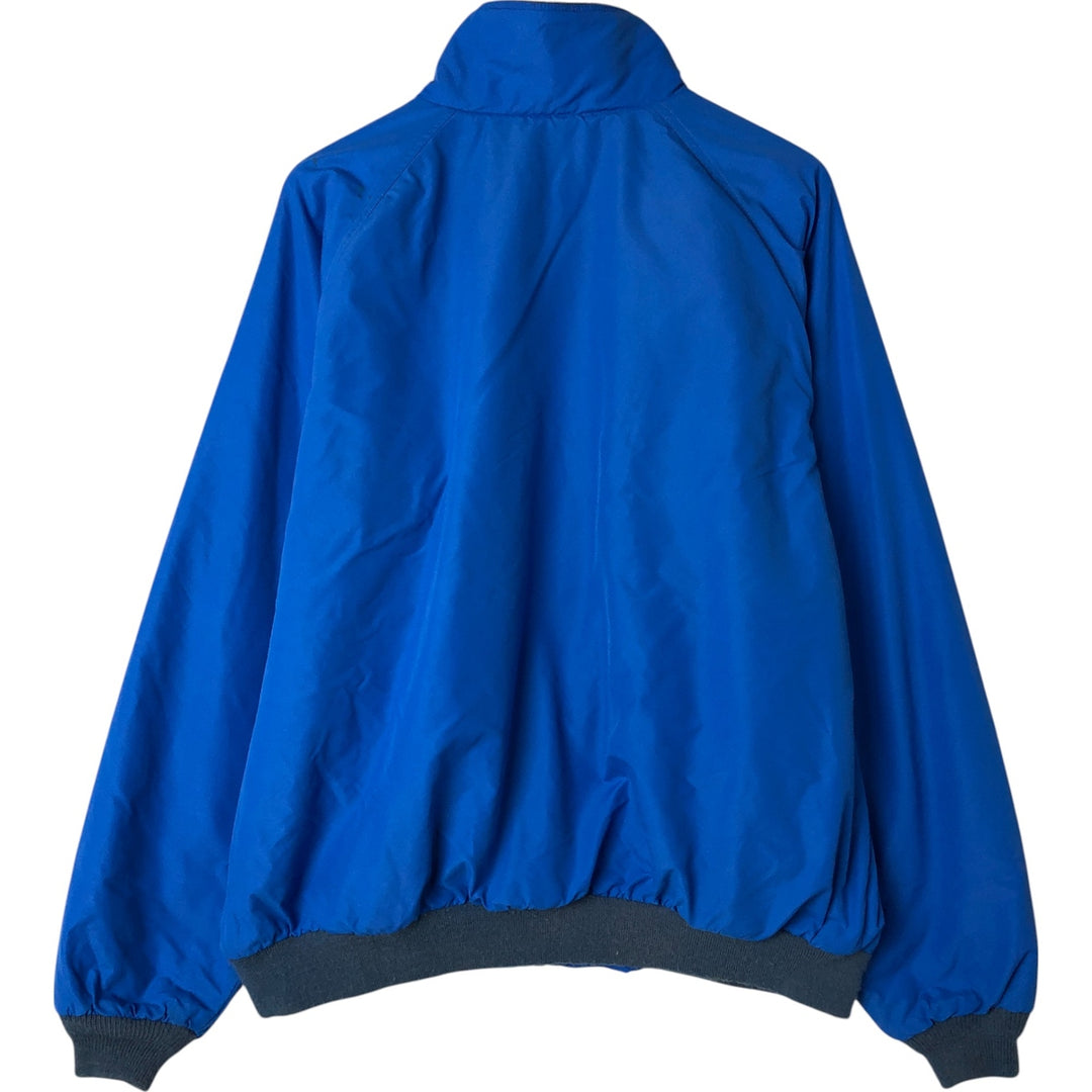 Vintage LLBean Warm-up Jacket from the 1980s-1990s, Made in USA, Men's XL Nylon blue type Vintage Second Hand