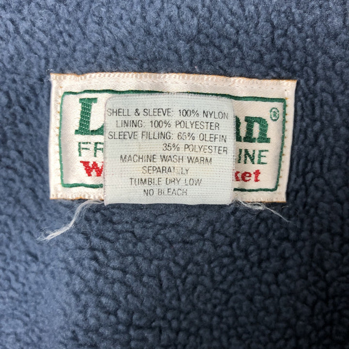 Vintage LLBean Warm-up Jacket from the 1980s-1990s, Made in USA, Men's XL Nylon blue type Vintage Second Hand