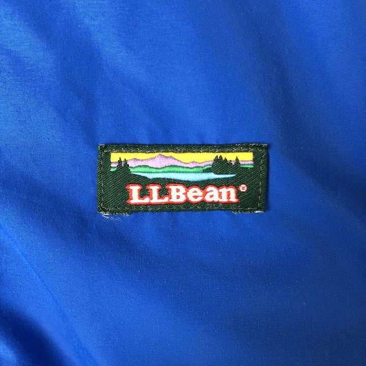 Vintage LLBean Warm-up Jacket from the 1980s-1990s, Made in USA, Men's XL Nylon blue type Vintage Second Hand