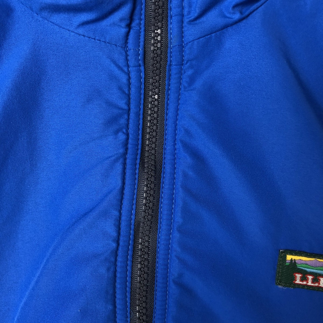 Vintage LLBean Warm-up Jacket from the 1980s-1990s, Made in USA, Men's XL Nylon blue type Vintage Second Hand