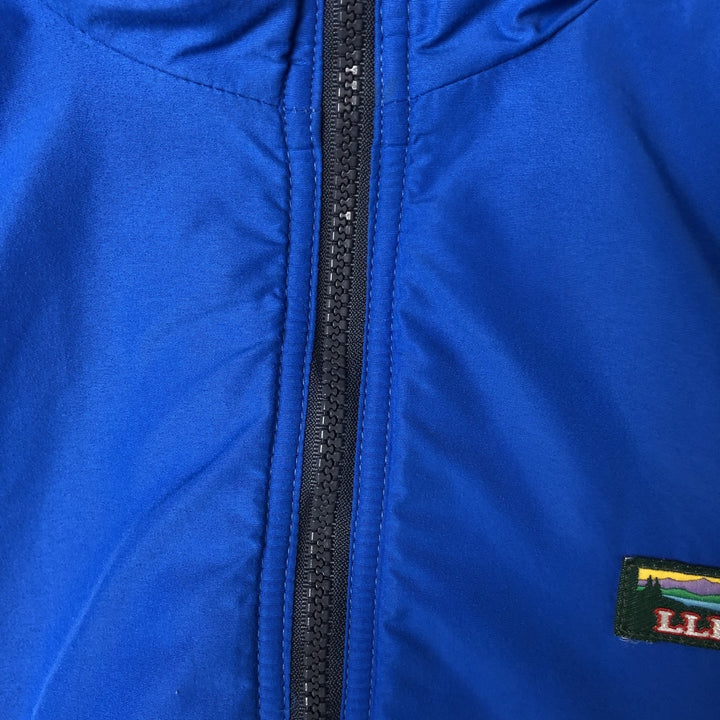 Vintage LLBean Warm-up Jacket from the 1980s-1990s, Made in USA, Men's XL Nylon blue type Vintage Second Hand