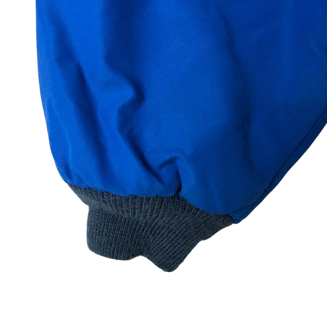 Vintage LLBean Warm-up Jacket from the 1980s-1990s, Made in USA, Men's XL Nylon blue type Vintage Second Hand