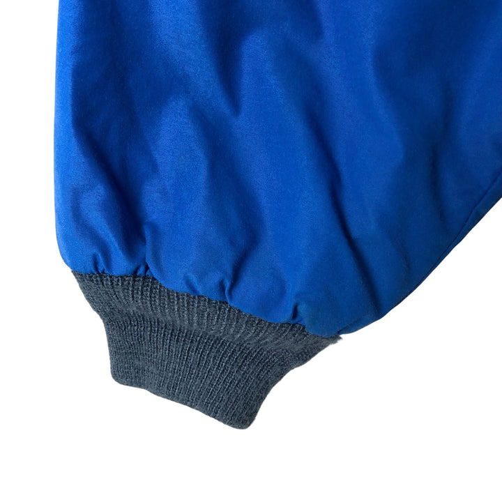 Vintage LLBean Warm-up Jacket from the 1980s-1990s, Made in USA, Men's XL Nylon blue type Vintage Second Hand