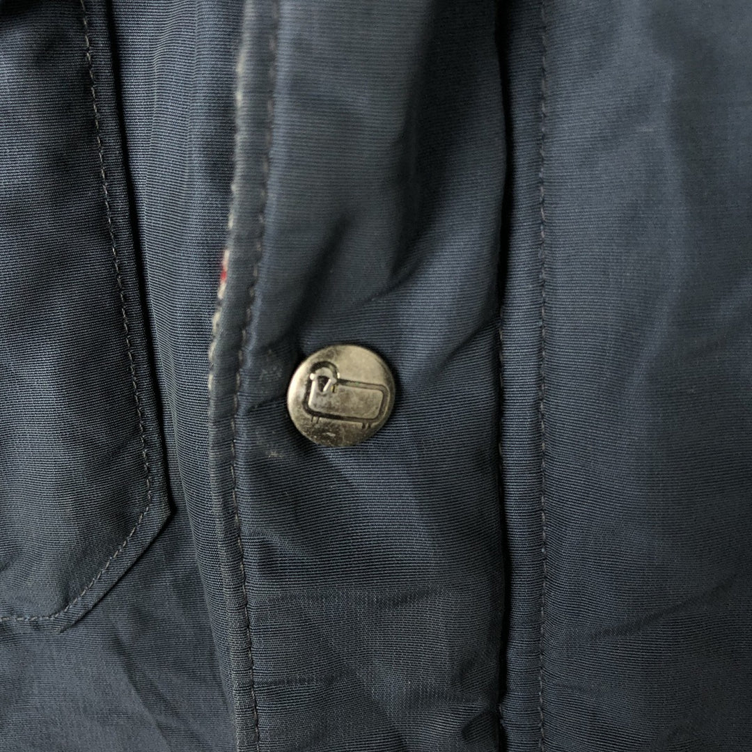 80'S WOOLRICH Mountain Parka Shell Jacket Made in USA Men's M Size Vintage cotton navy blue type Vintage Second Hand