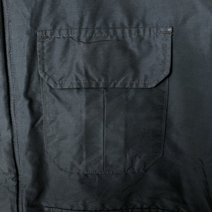 80'S WOOLRICH Mountain Parka Shell Jacket Made in USA Men's M Size Vintage cotton navy blue type Vintage Second Hand