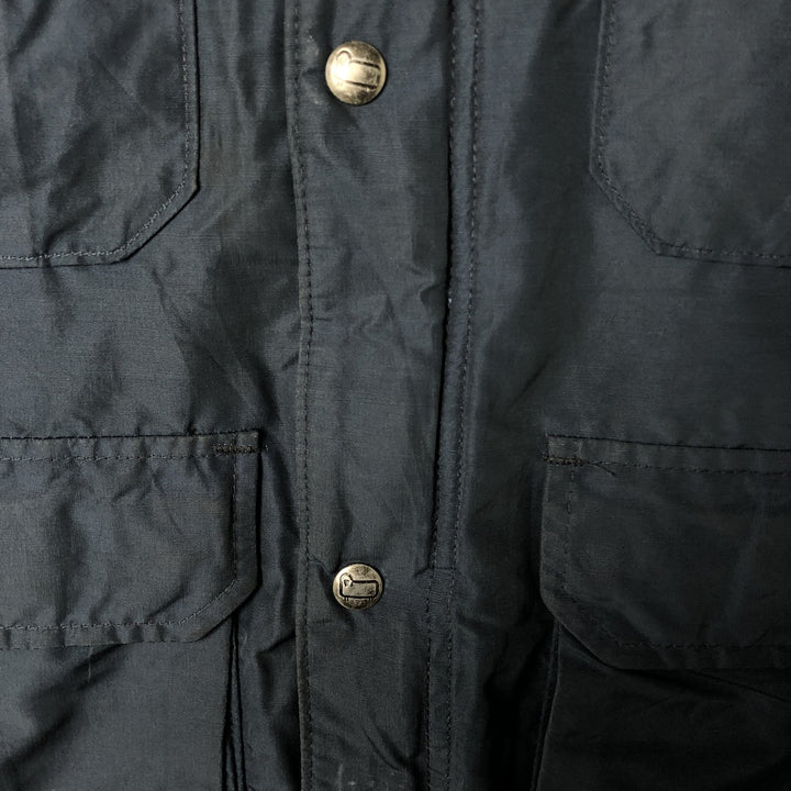 80'S WOOLRICH Mountain Parka Shell Jacket Made in USA Men's M Size Vintage cotton navy blue type Vintage Second Hand