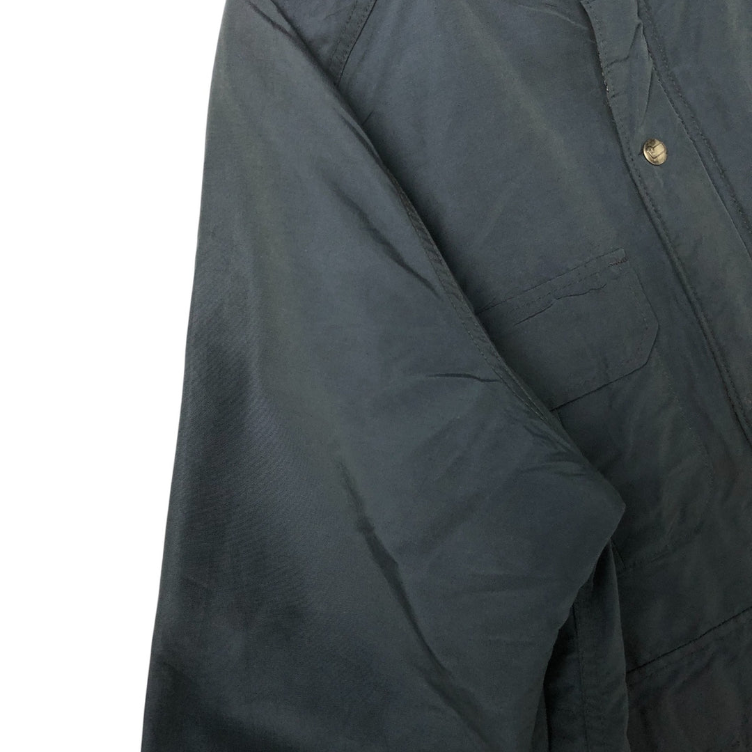 80'S WOOLRICH Mountain Parka Shell Jacket Made in USA Men's M Size Vintage cotton navy blue type Vintage Second Hand