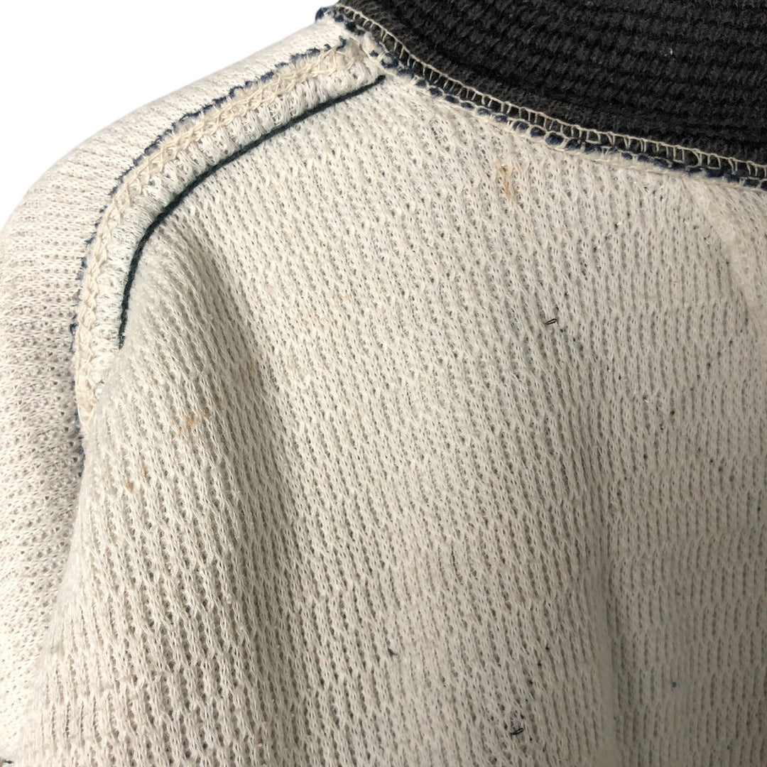 Quilted puffer jacket with padding, men's size L unclear navy blue type Vintage Second Hand