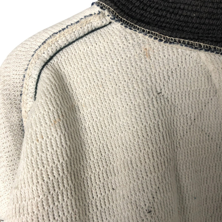 Quilted puffer jacket with padding, men's size L unclear navy blue type Vintage Second Hand