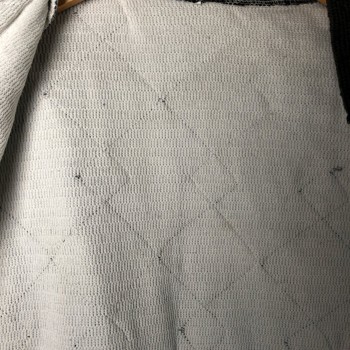 Quilted puffer jacket with padding, men's size L unclear navy blue type Vintage Second Hand